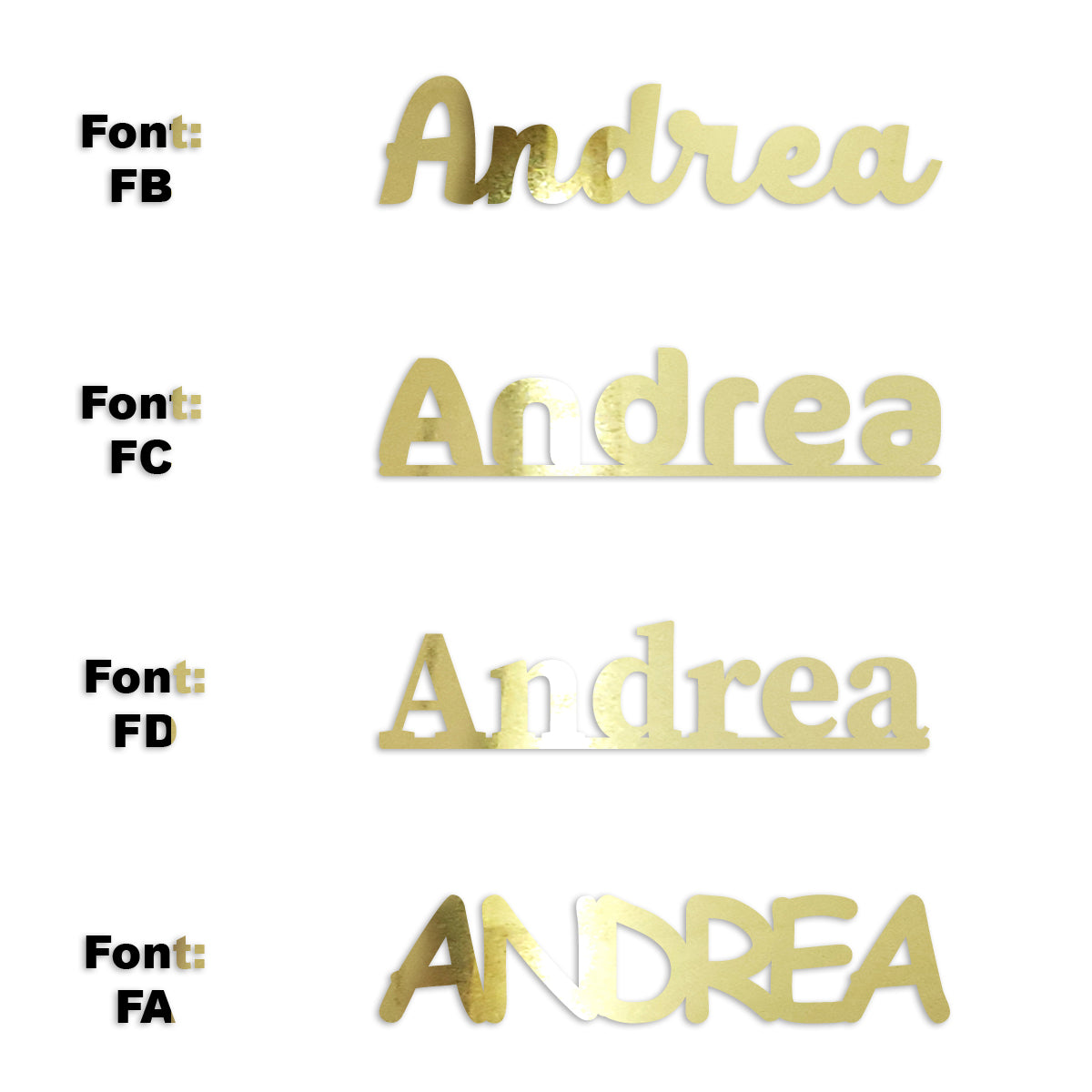 Custom-Fetti Girl - ANDREA Gold