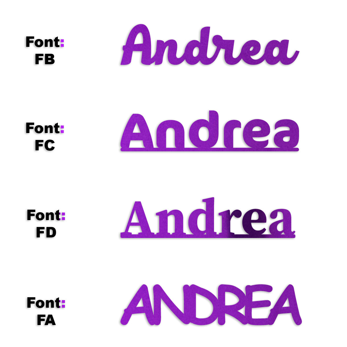 Custom-Fetti Girl - ANDREA Purple