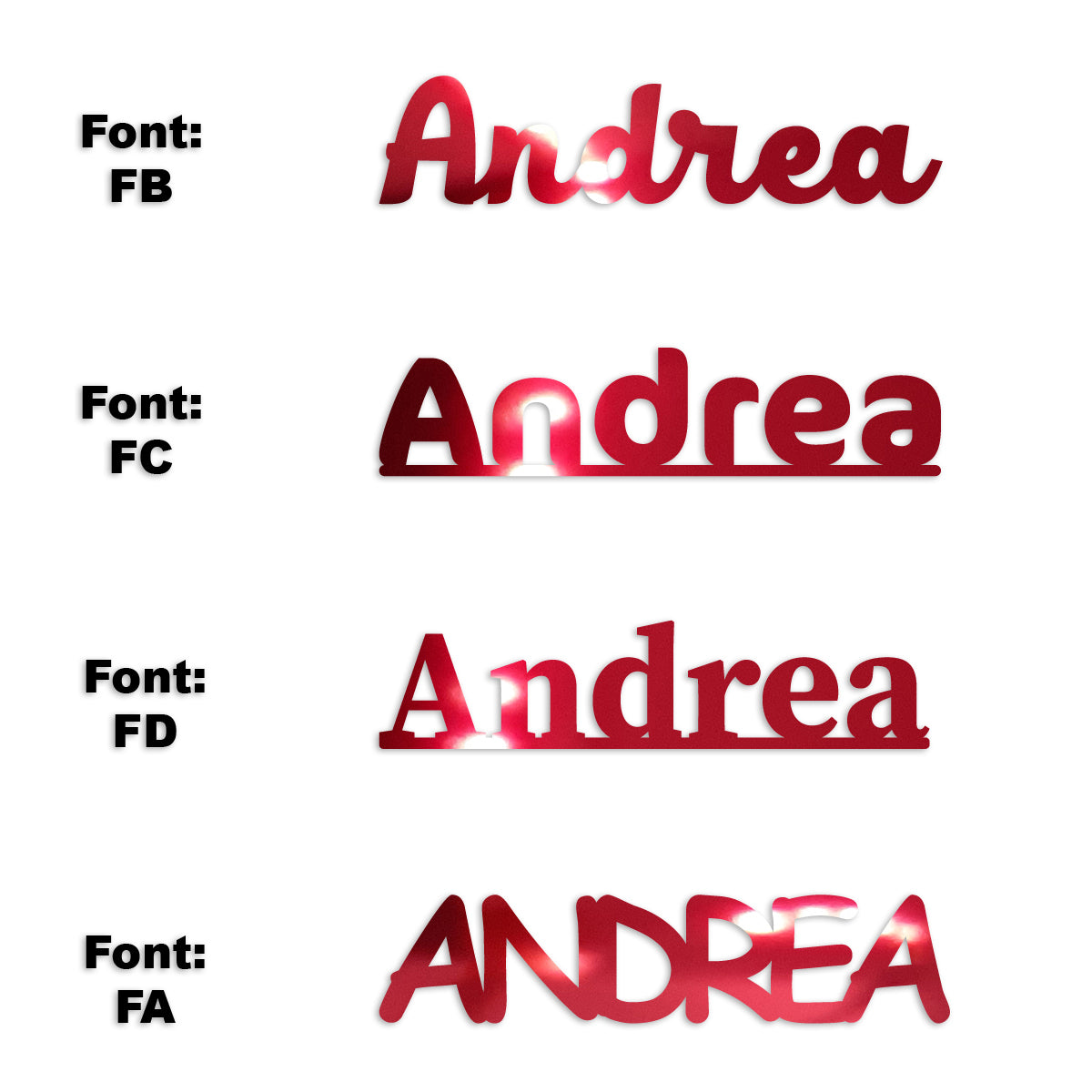 Custom-Fetti Girl - ANDREA Red