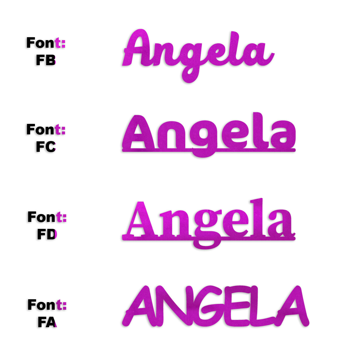 Custom-Fetti Girl - ANGELA Fuchsia