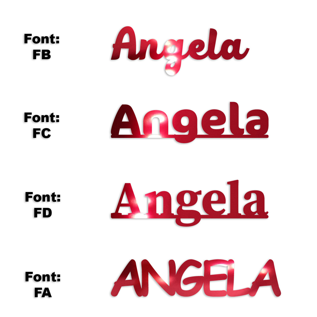 Custom-Fetti Girl - ANGELA Red