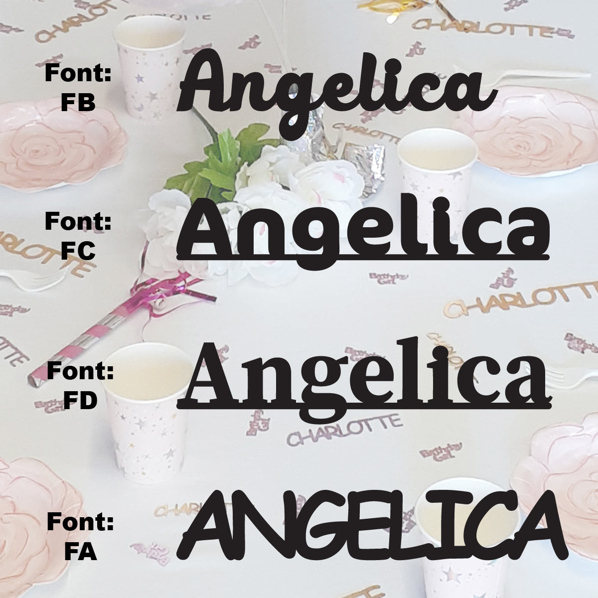 Custom-Fetti Girl - ANGELICA Black