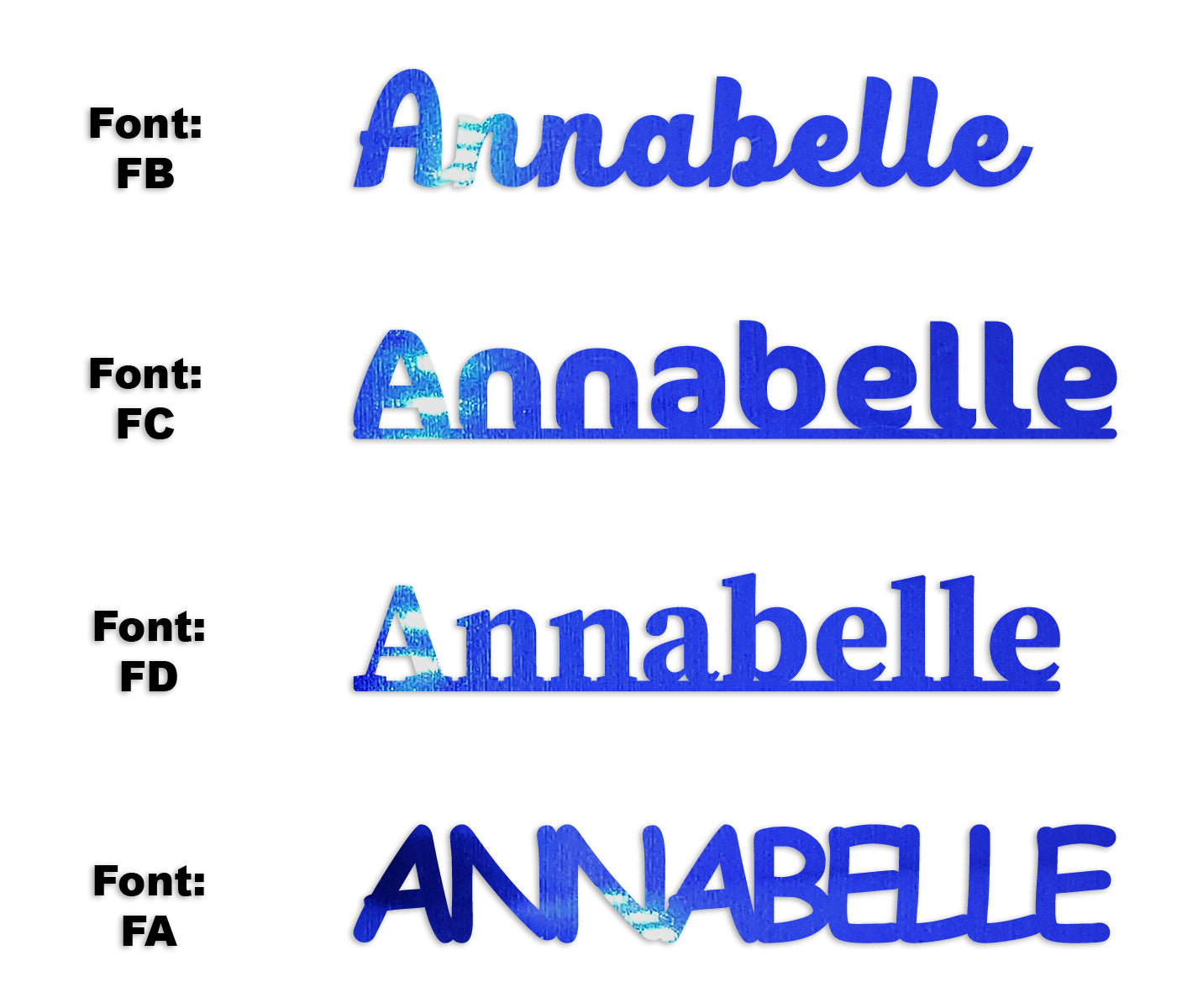 Custom-Fetti Girl - ANNABELLE Blue Royal