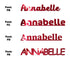 Custom-Fetti Girl - ANNABELLE Red