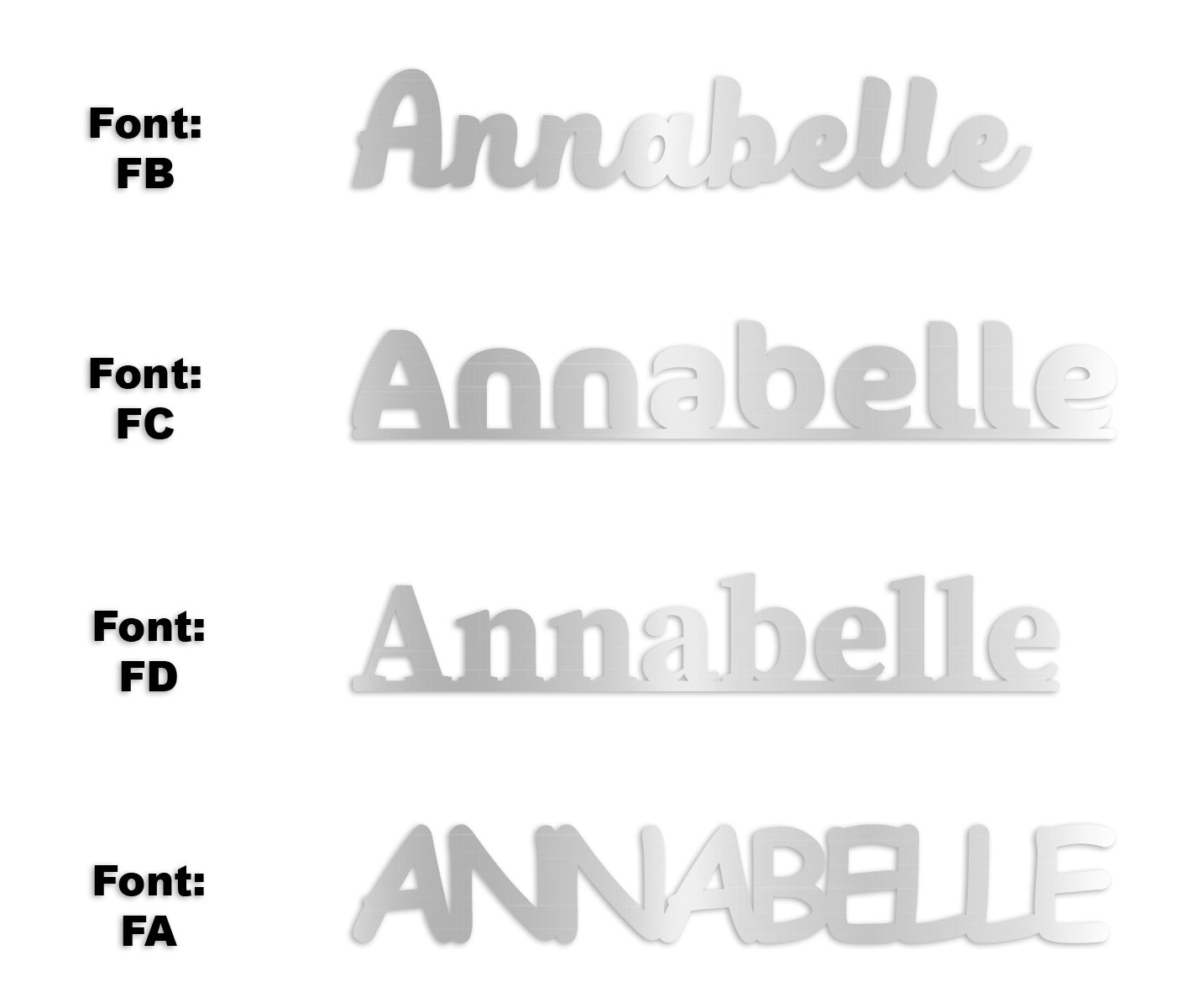 Custom-Fetti Girl - ANNABELLE Silver