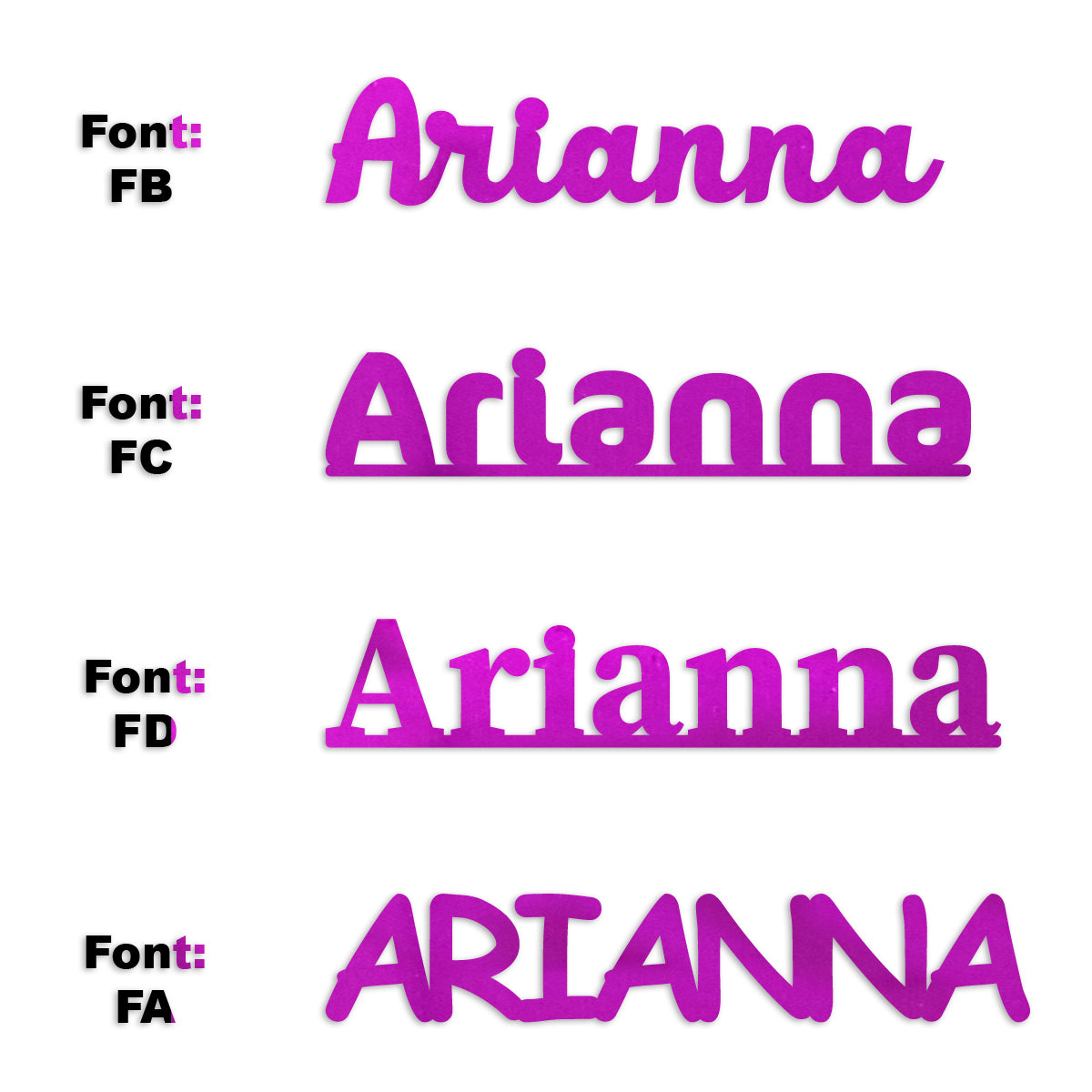 Custom-Fetti Girl - ARIANNA Fuchsia