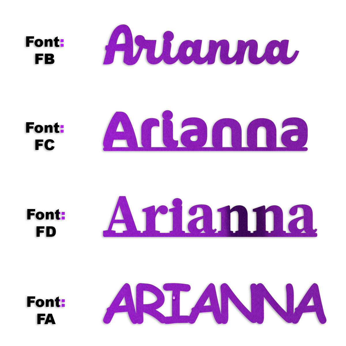 Custom-Fetti Girl - ARIANNA Purple