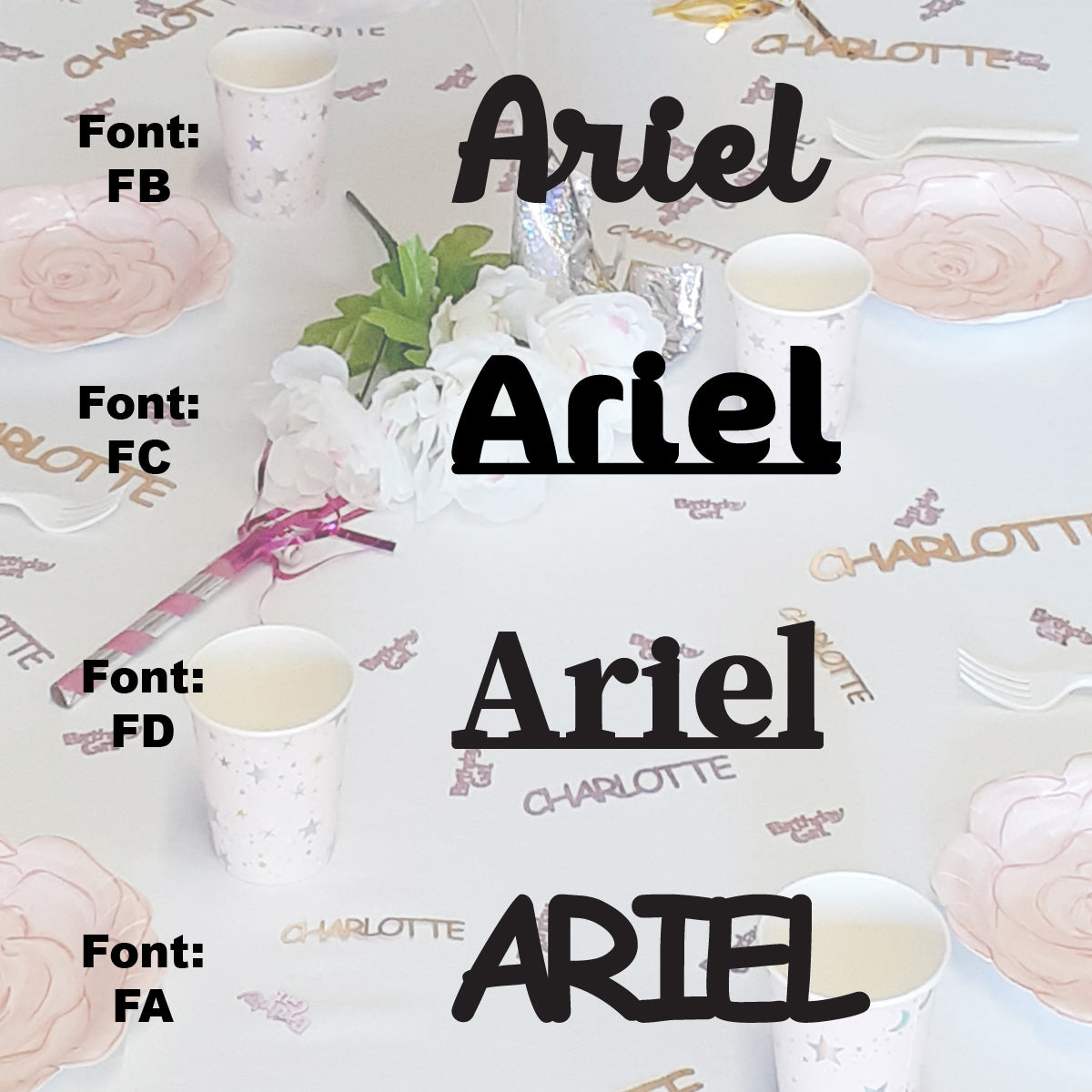 Custom-Fetti Girl - ARIEL Black