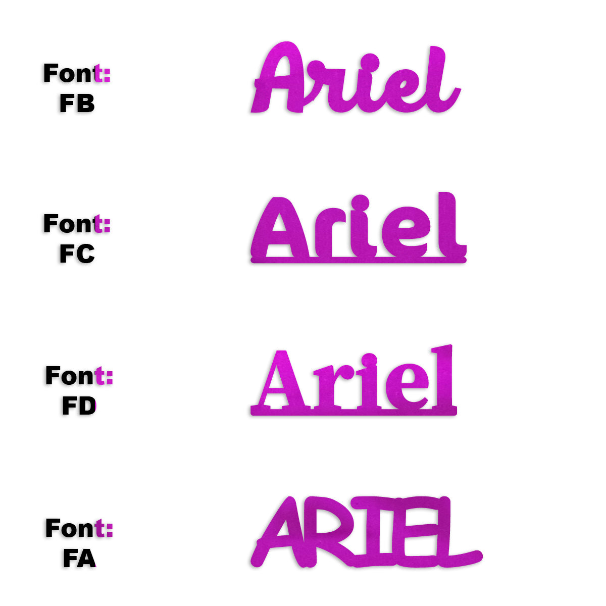 Custom-Fetti Girl - ARIEL Fuchsia