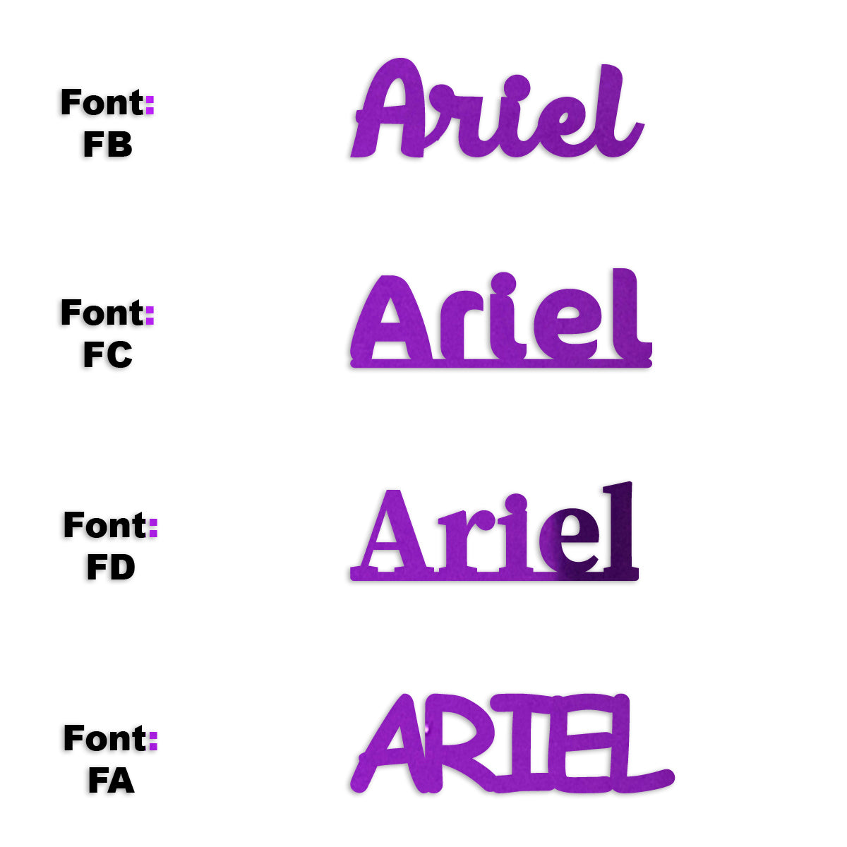 Custom-Fetti Girl - ARIEL Purple