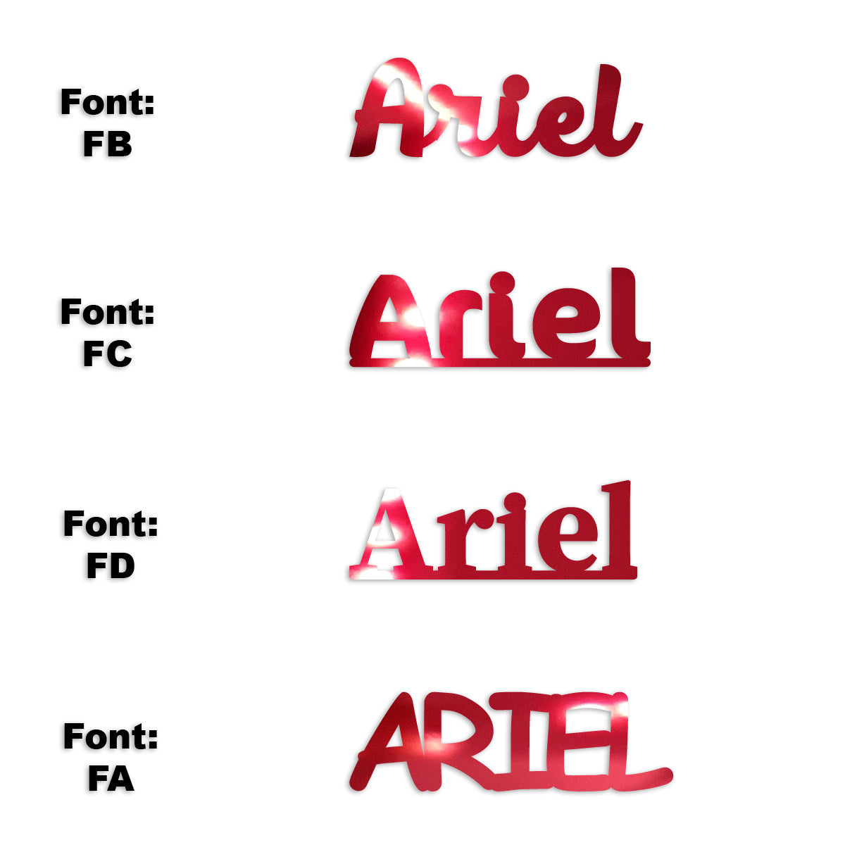 Custom-Fetti Girl - ARIEL Red