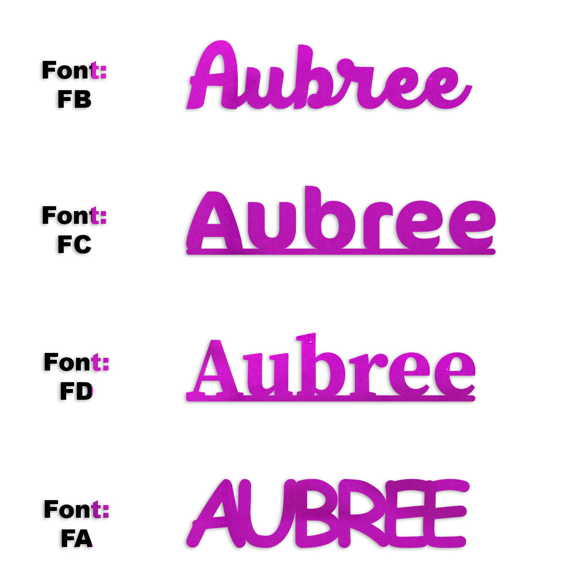 Custom-Fetti Girl - AUBREE Fuchsia