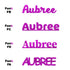 Custom-Fetti Girl - AUBREE Fuchsia