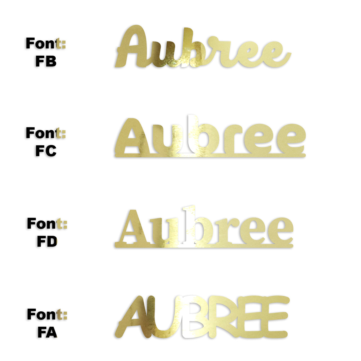 Custom-Fetti Girl - AUBREE Gold