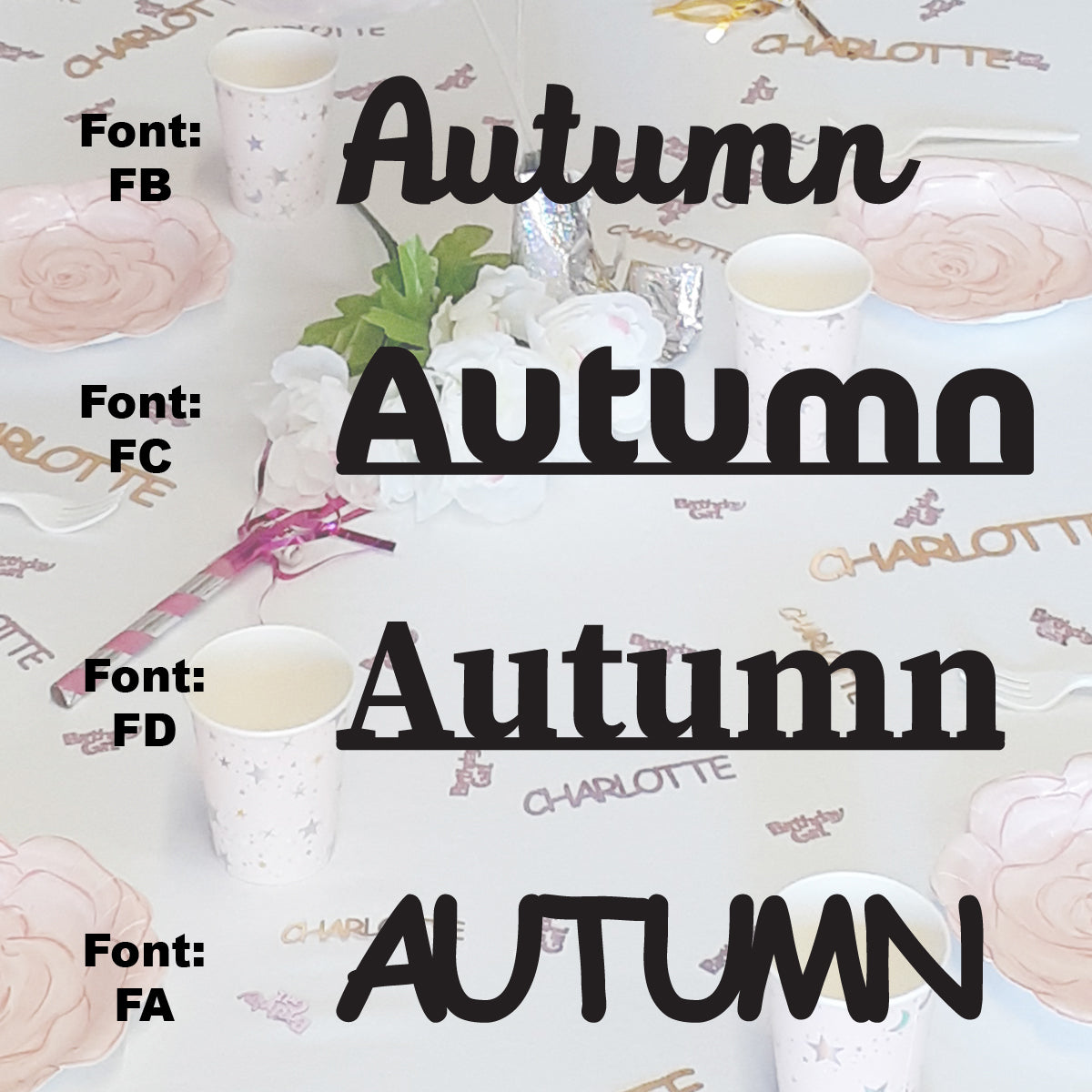 Custom-Fetti Girl - AUTUMN Black