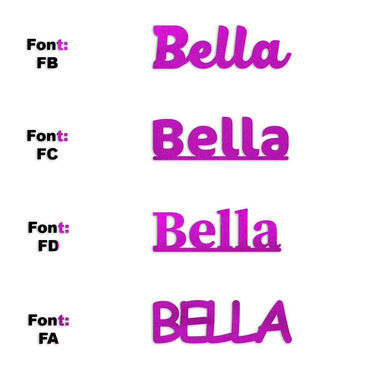 Custom-Fetti Girl - BELLA Fuchsia