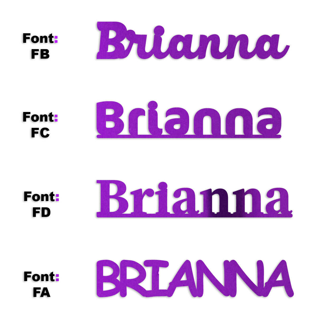 Custom-Fetti Girl - BRIANNA Purple