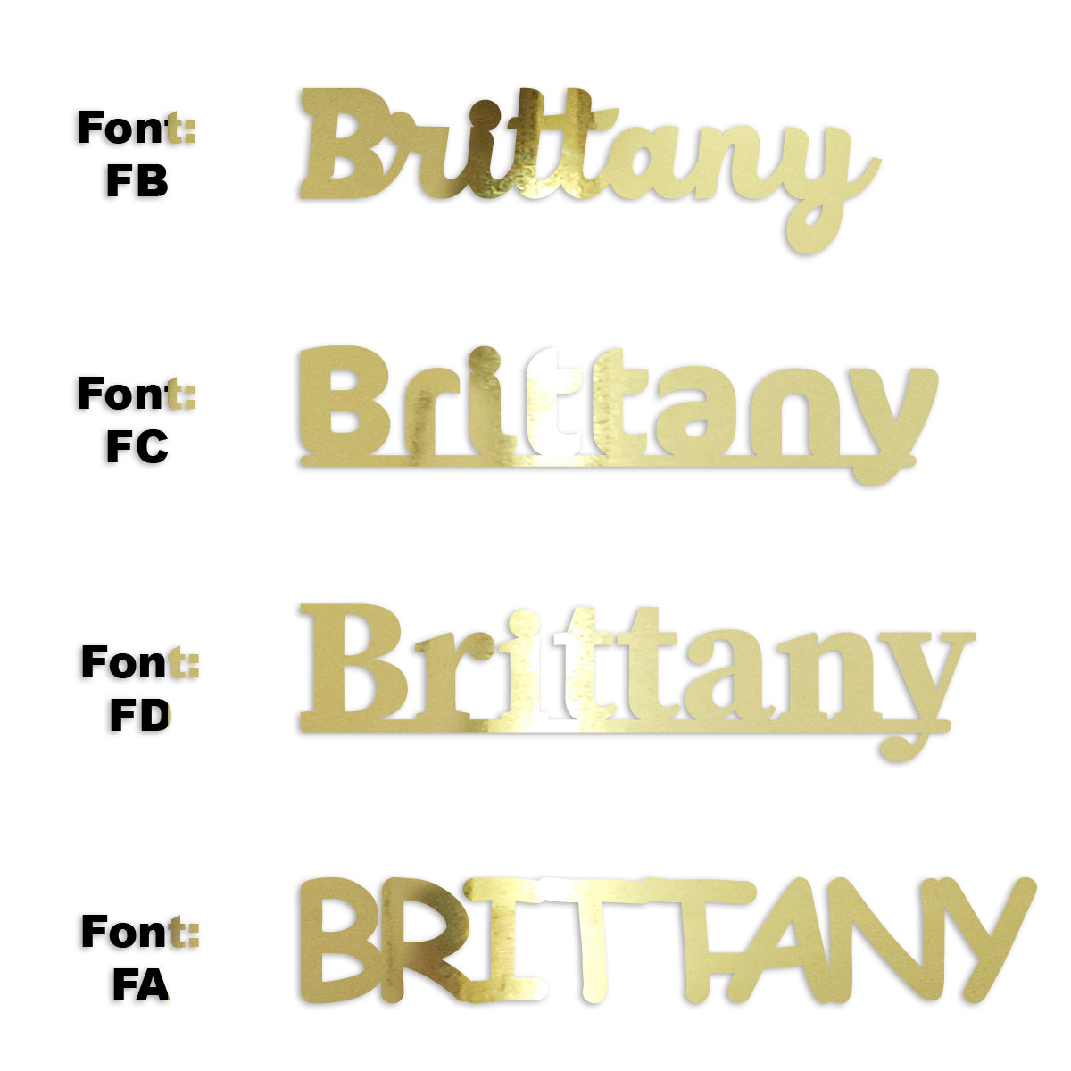 Custom-Fetti Girl - BRITTANY Gold