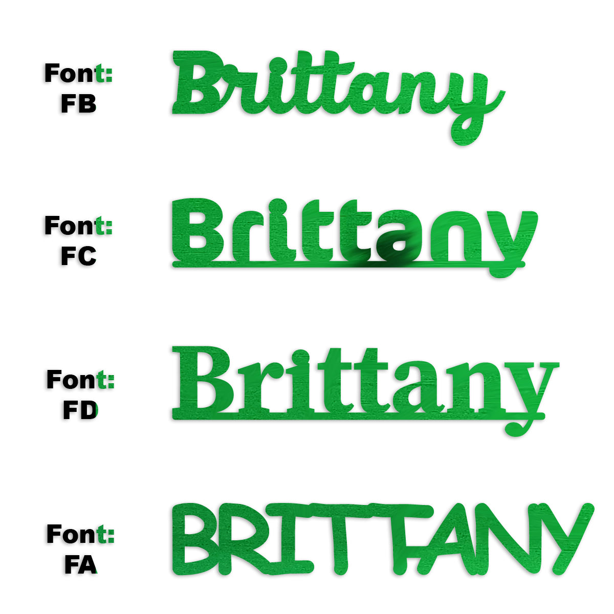 Custom-Fetti Girl - BRITTANY Green