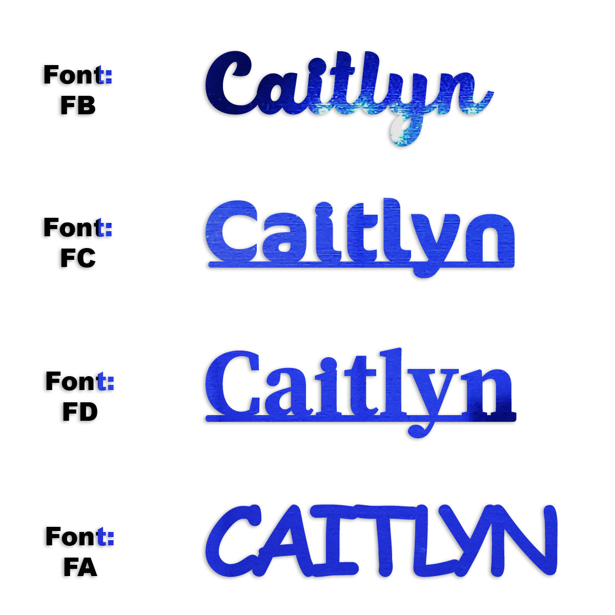 Custom-Fetti Girl - CAITLYN Blue Royal