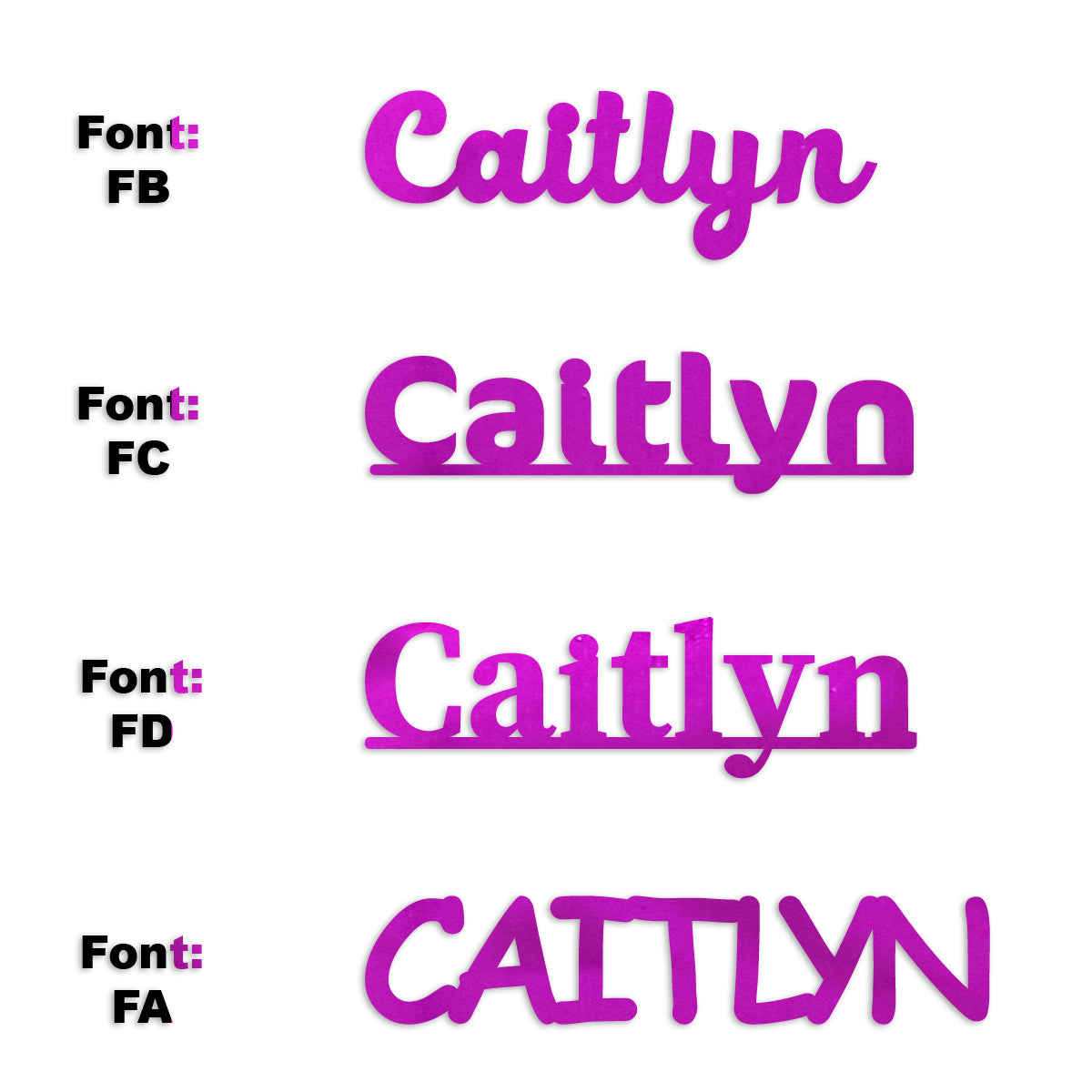 Custom-Fetti Girl - CAITLYN Fuchsia