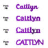 Custom-Fetti Girl - CAITLYN Purple