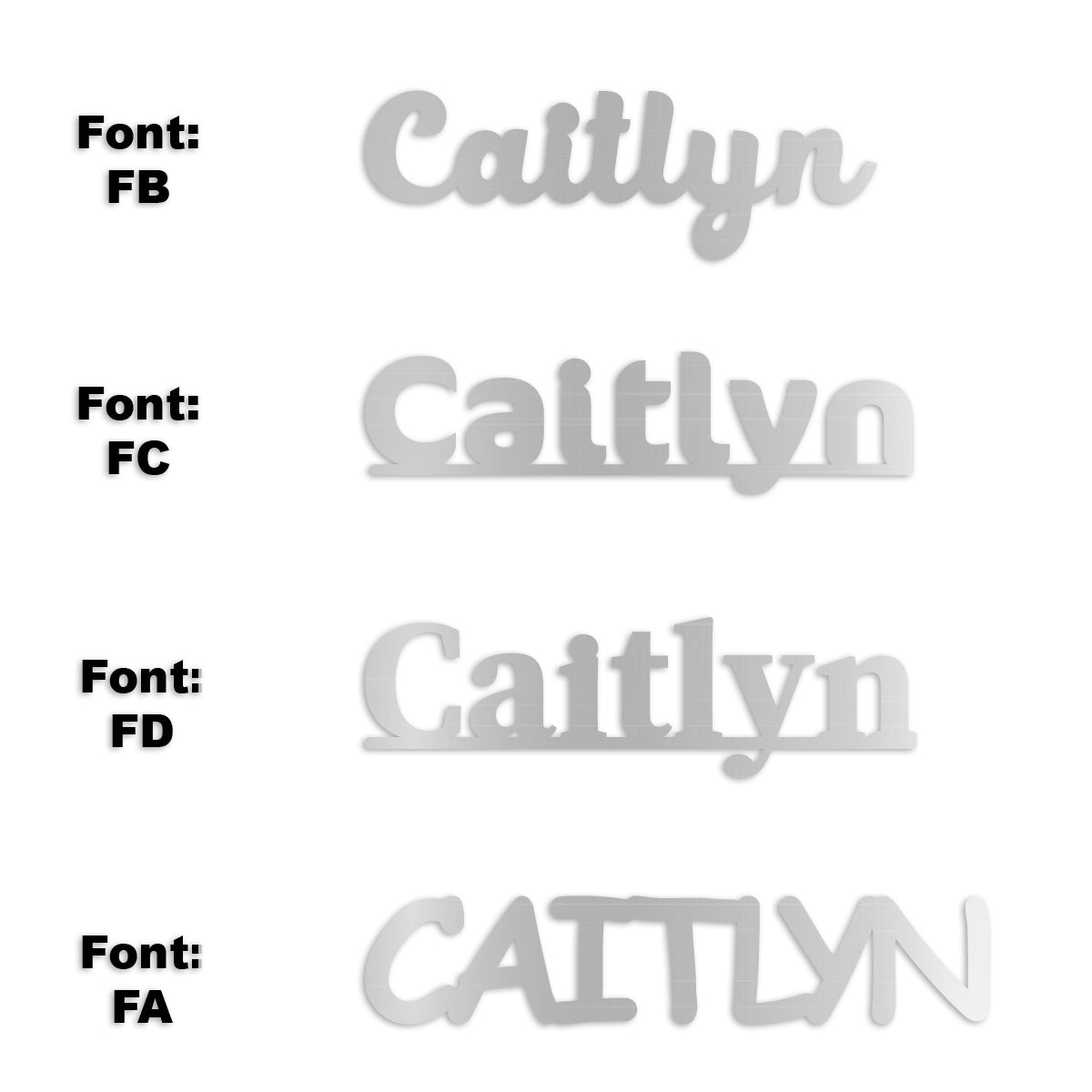 Custom-Fetti Girl - CAITLYN Silver