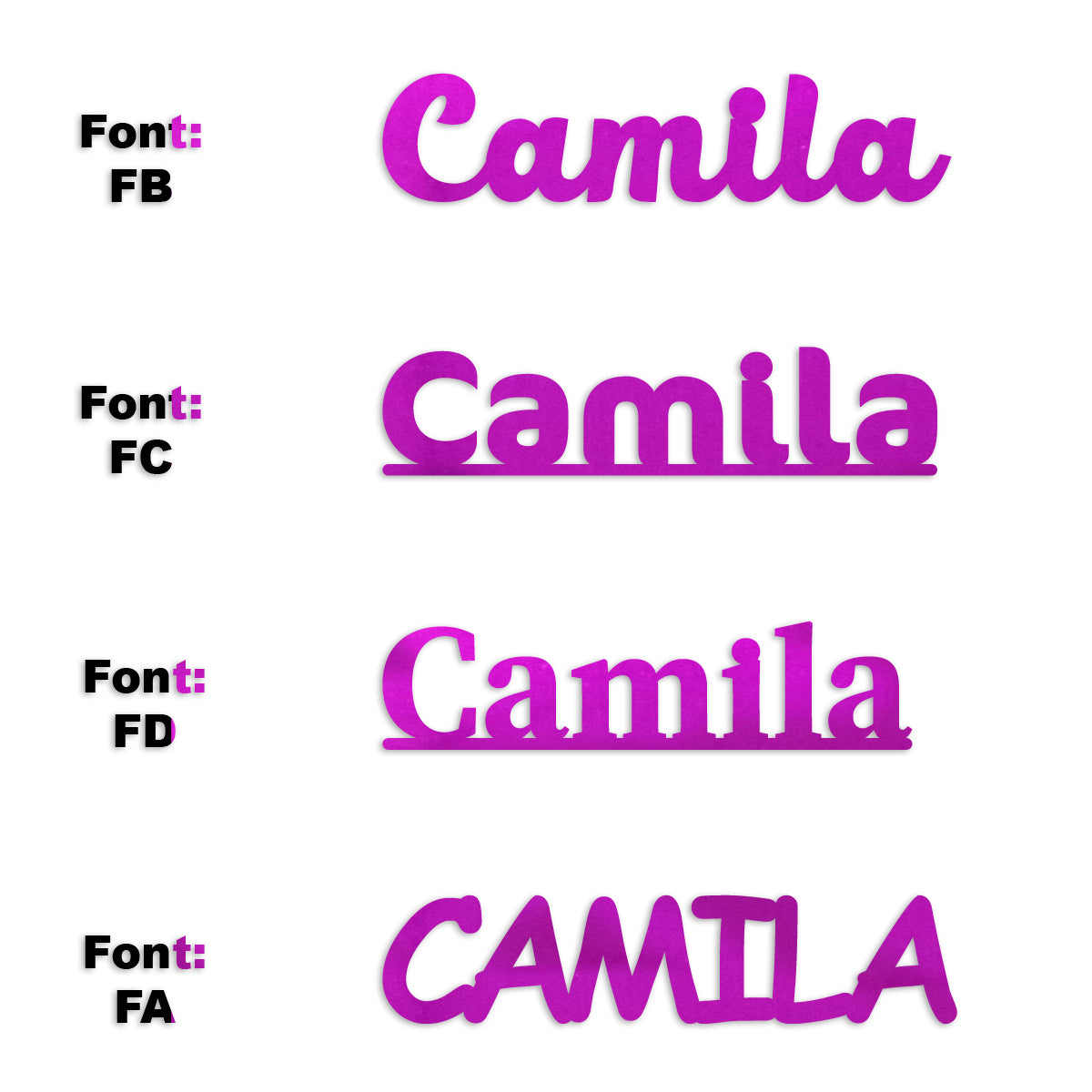 Custom-Fetti Girl - CAMILA Fuchsia