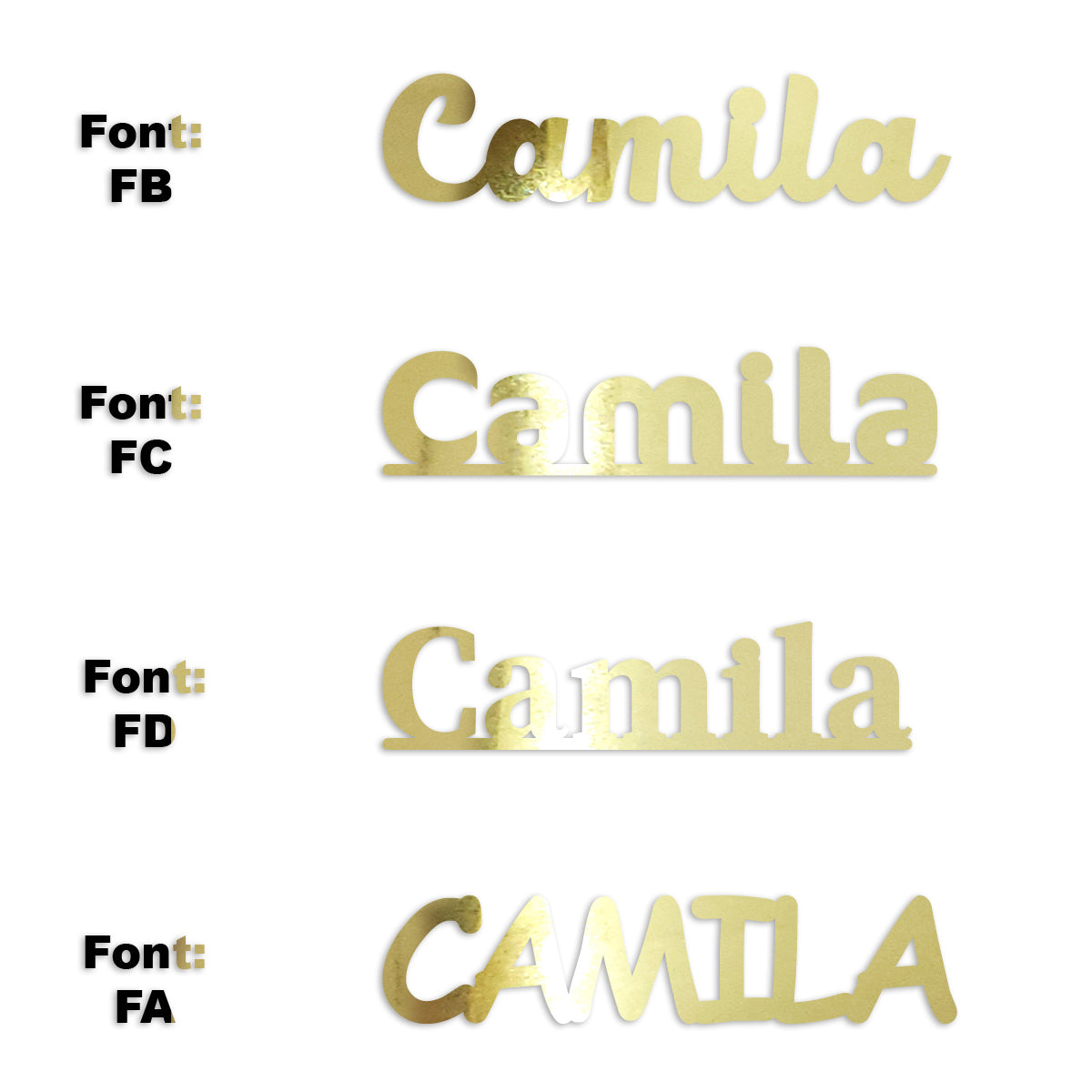 Custom-Fetti Girl - CAMILA Gold