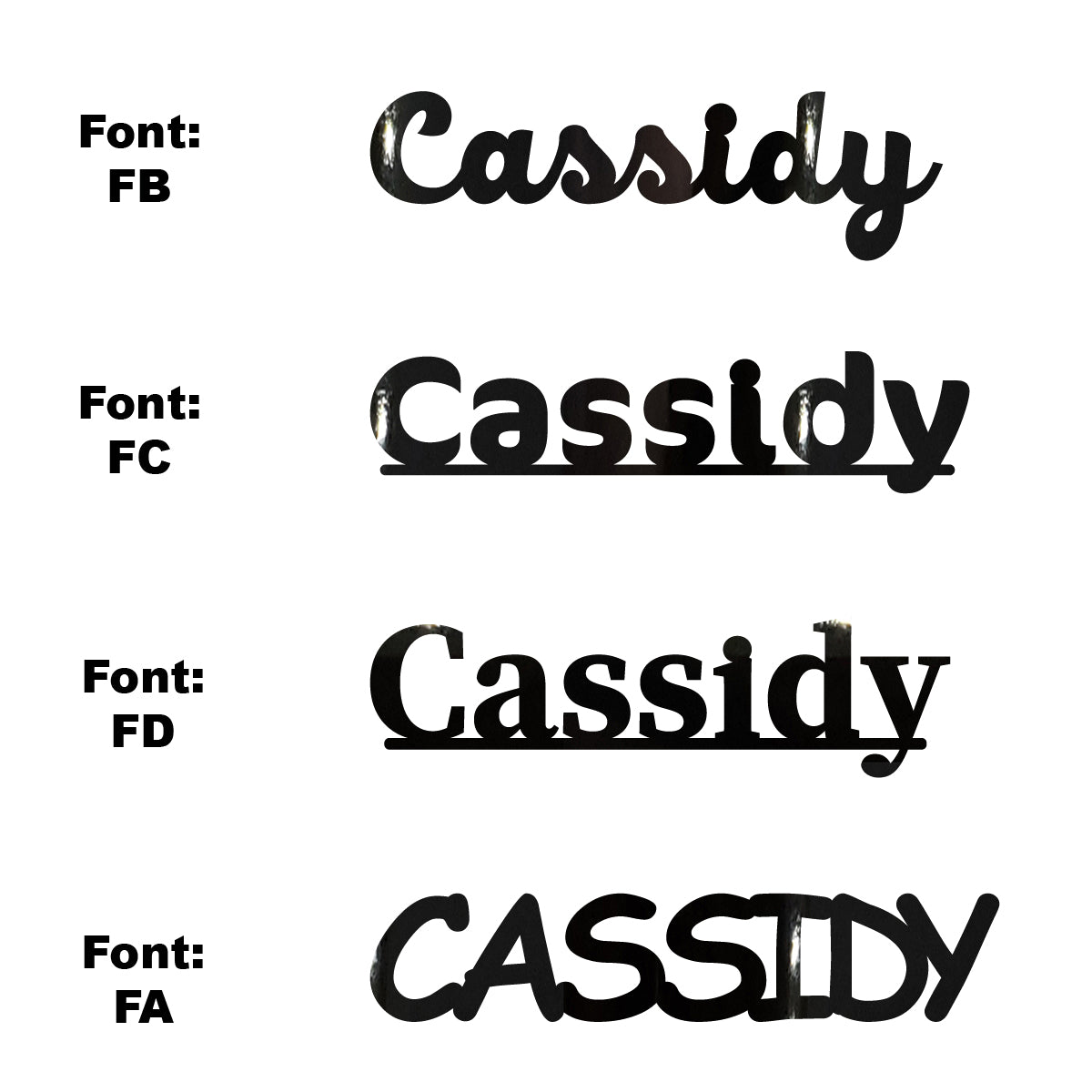 Custom-Fetti Girl - CASSIDY Black