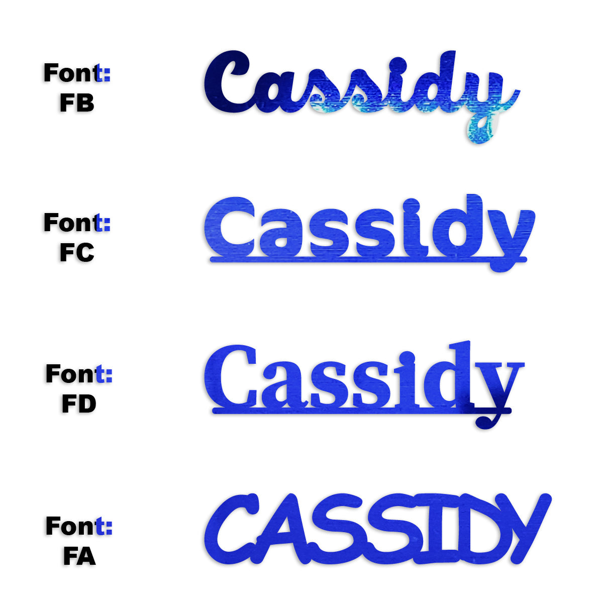 Custom-Fetti Girl - CASSIDY Blue Royal