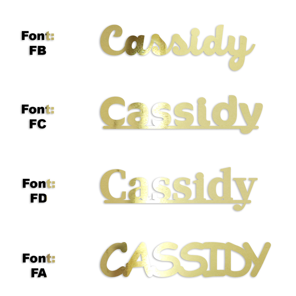 Custom-Fetti Girl - CASSIDY Gold