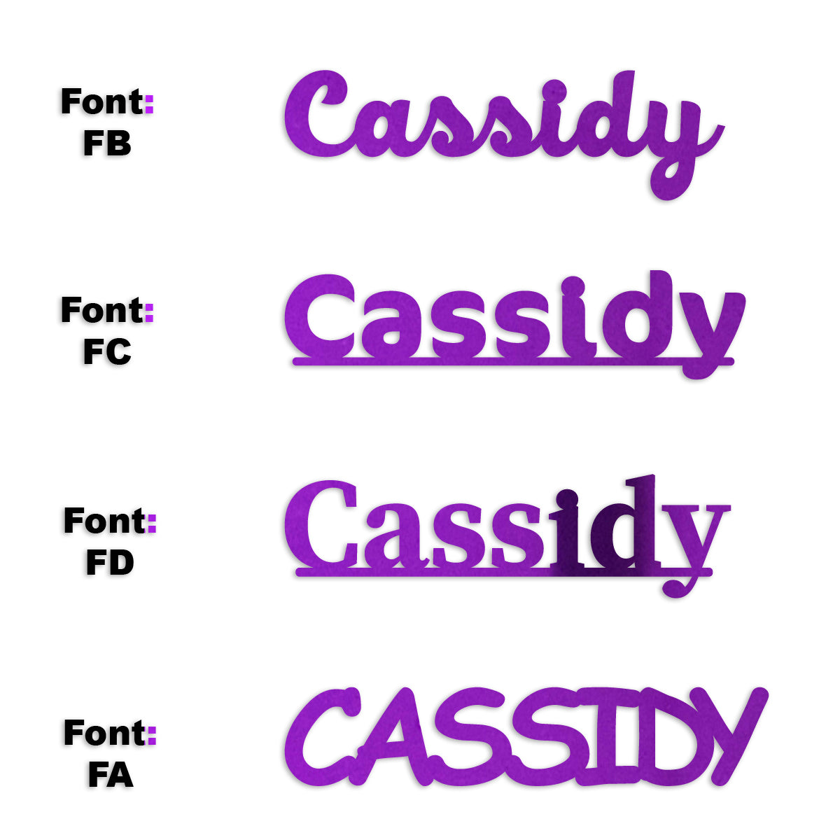 Custom-Fetti Girl - CASSIDY Purple