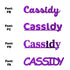 Custom-Fetti Girl - CASSIDY Purple