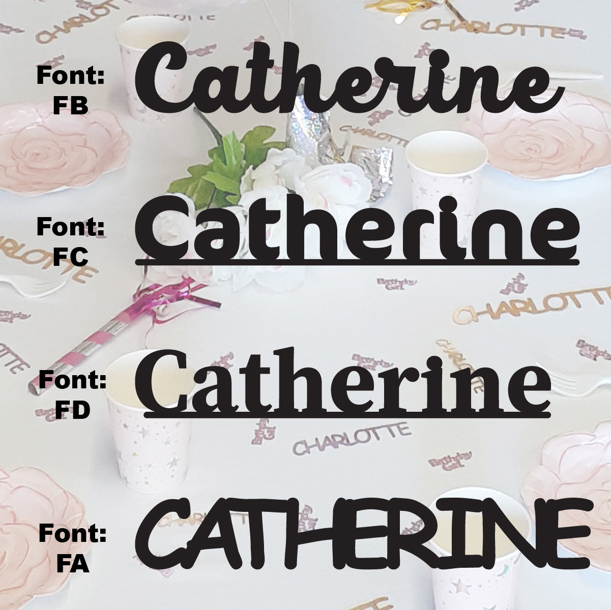 Custom-Fetti Girl - CATHERINE Black