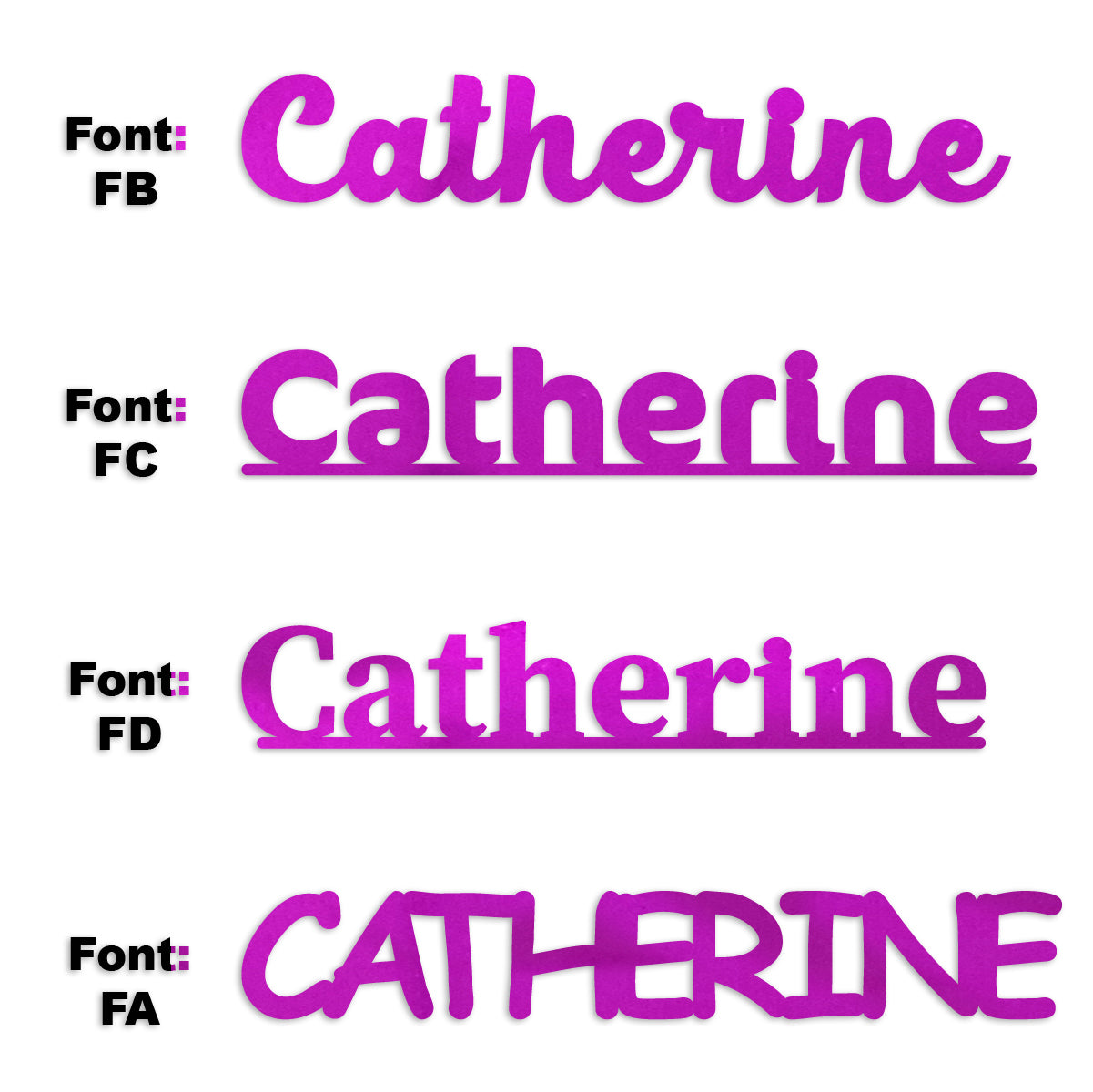 Custom-Fetti Girl - CATHERINE Fuchsia