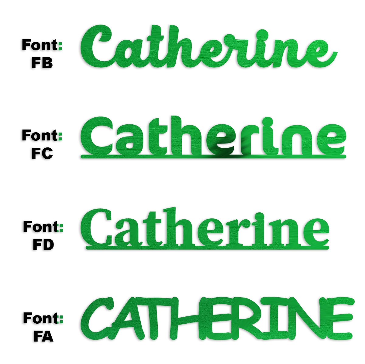 Custom-Fetti Girl - CATHERINE Green