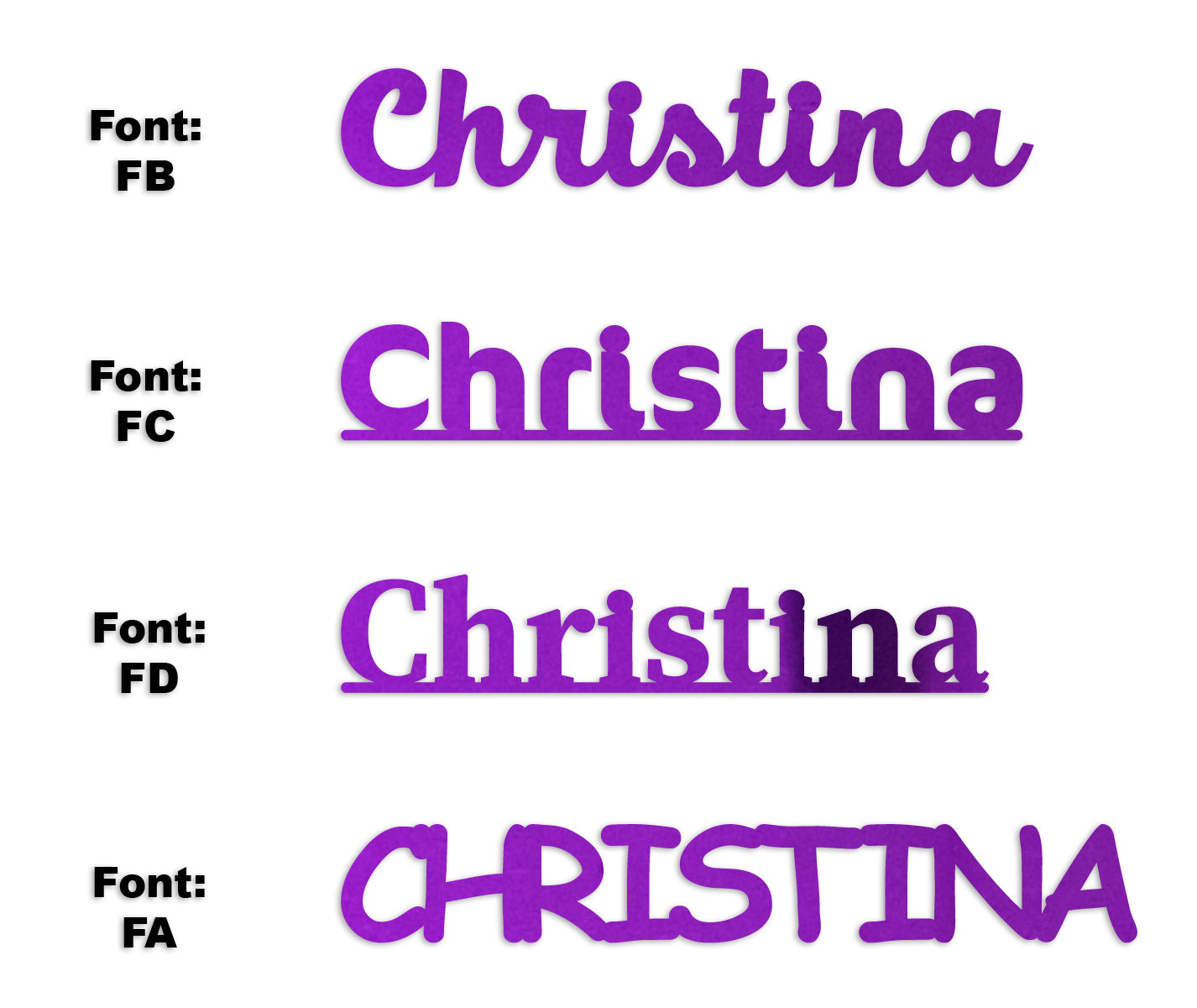 Custom-Fetti Girl - CHRISTINA Purple