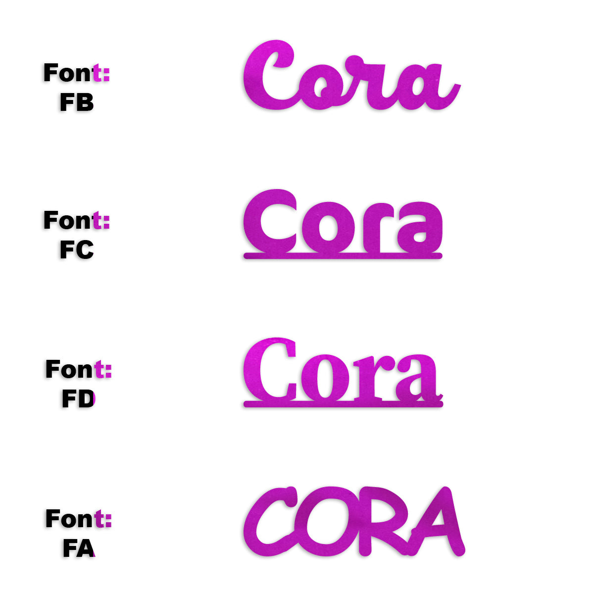 Custom-Fetti Girl - CORA Fuchsia