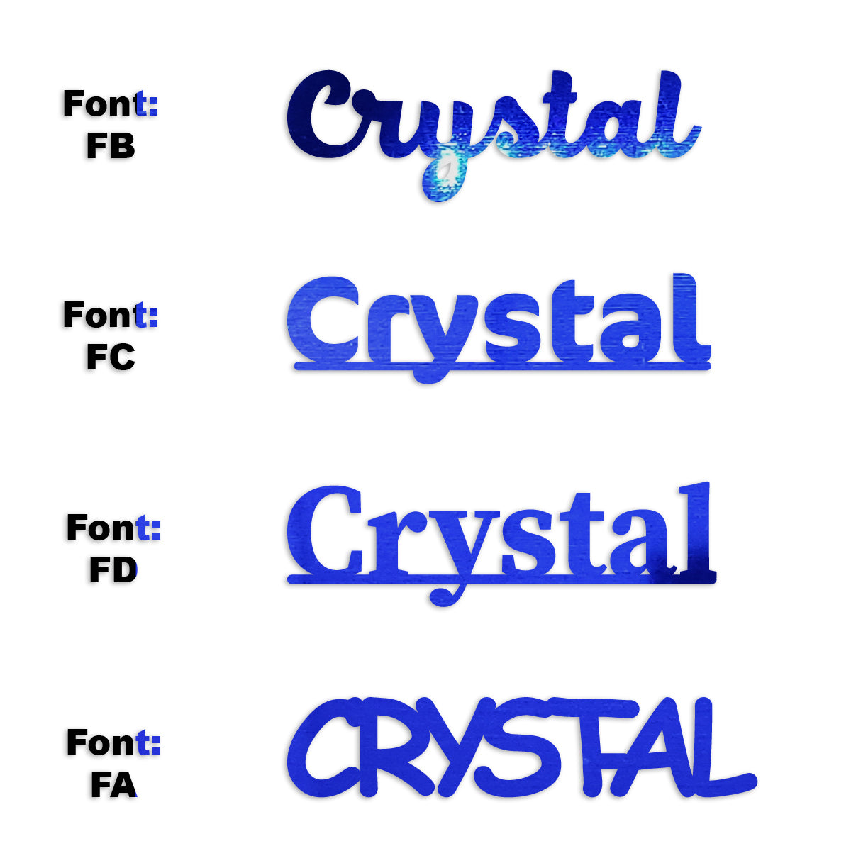 Custom-Fetti Girl - CRYSTAL Blue Royal