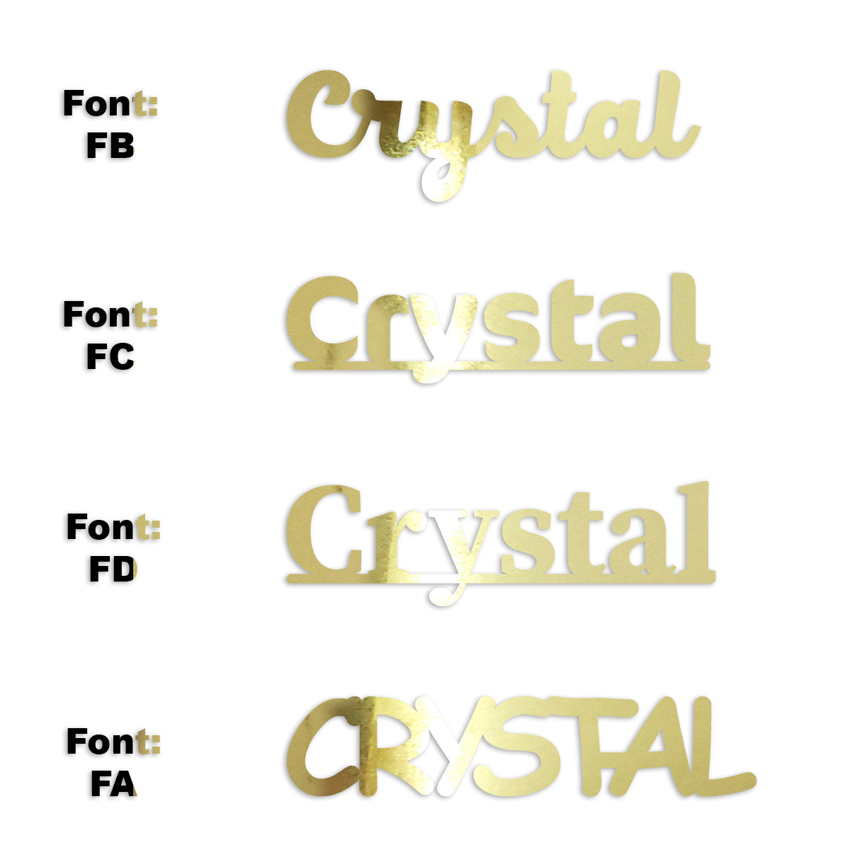 Custom-Fetti Girl - CRYSTAL Gold