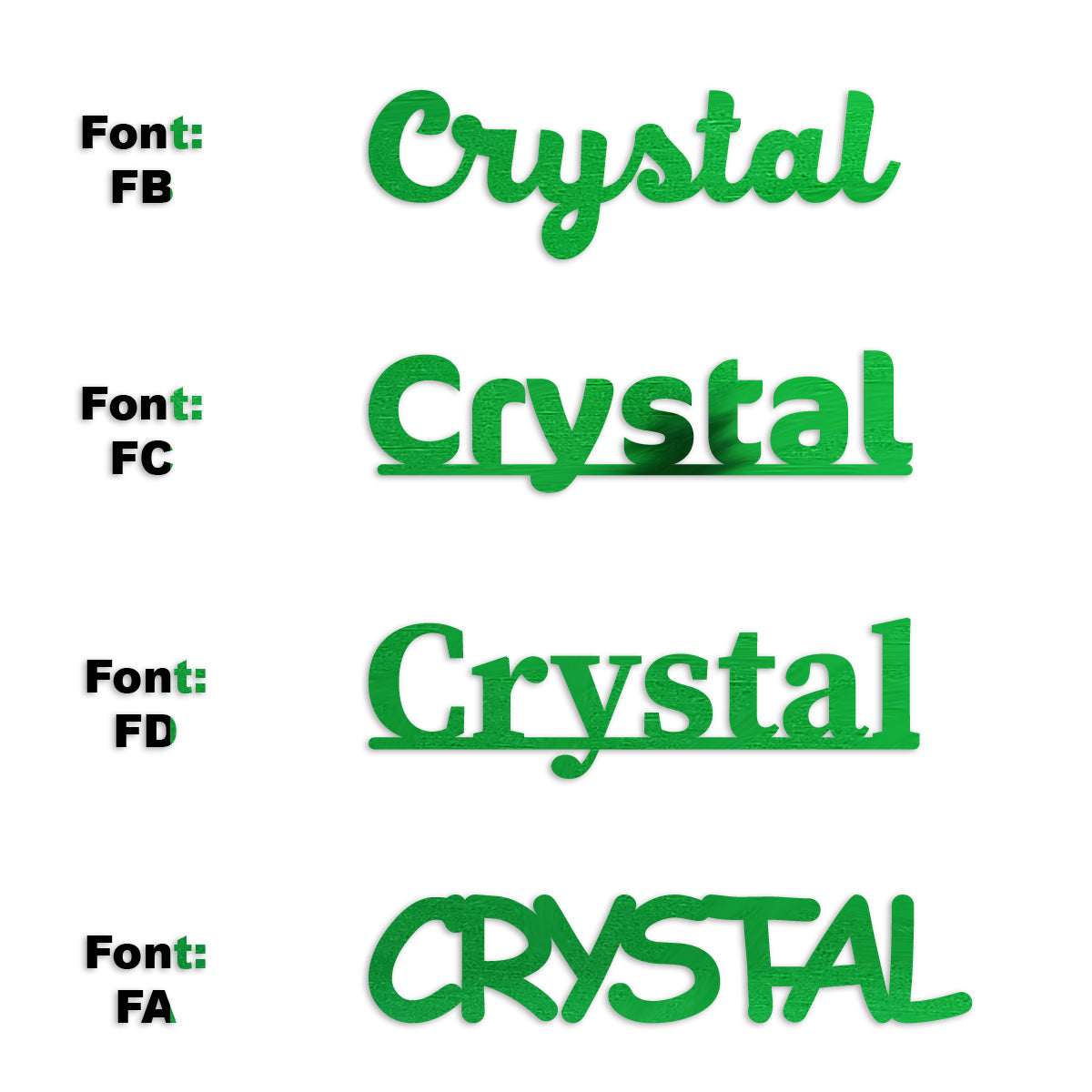 Custom-Fetti Girl - CRYSTAL Green