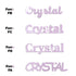 Custom-Fetti Girl - CRYSTAL Pink