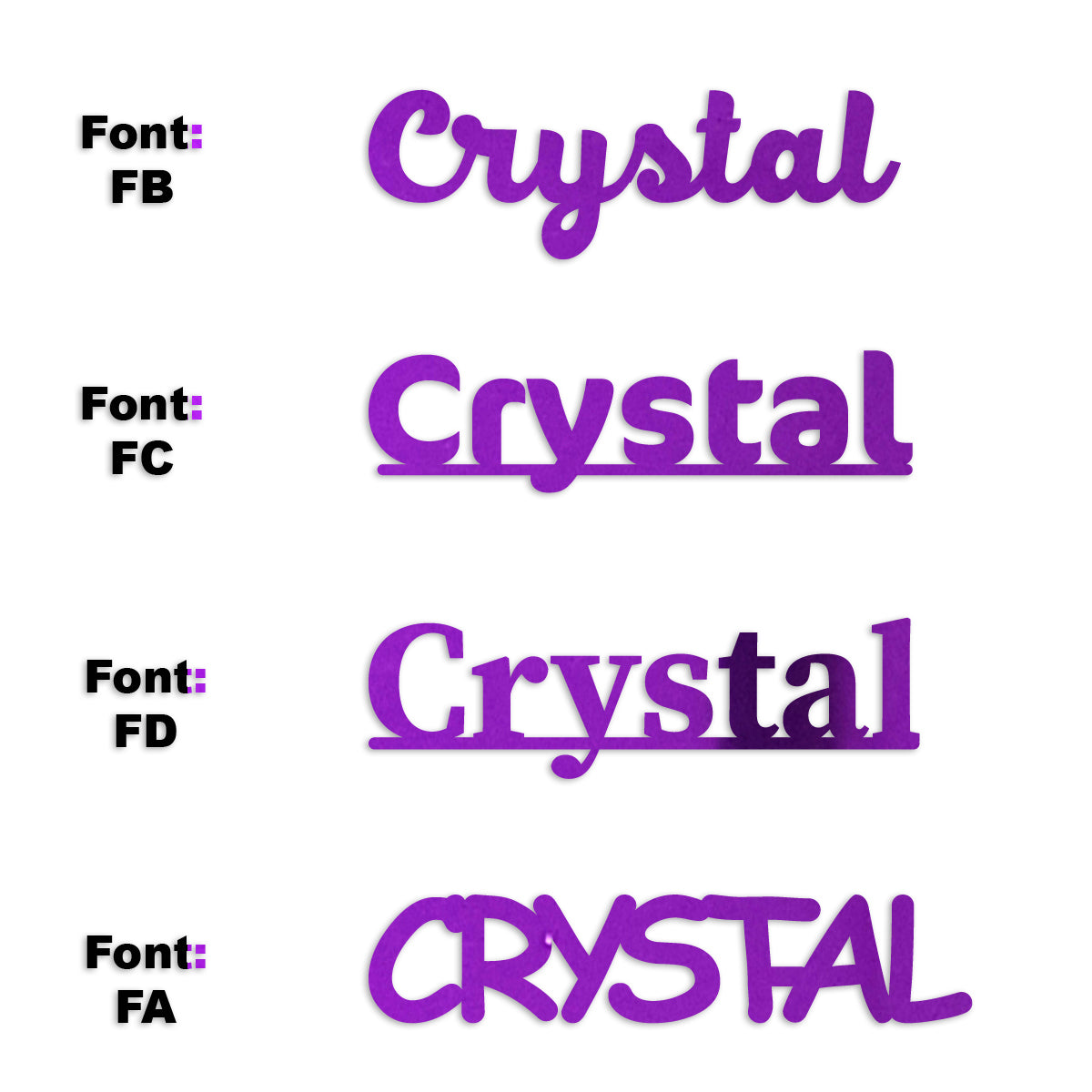 Custom-Fetti Girl - CRYSTAL Purple