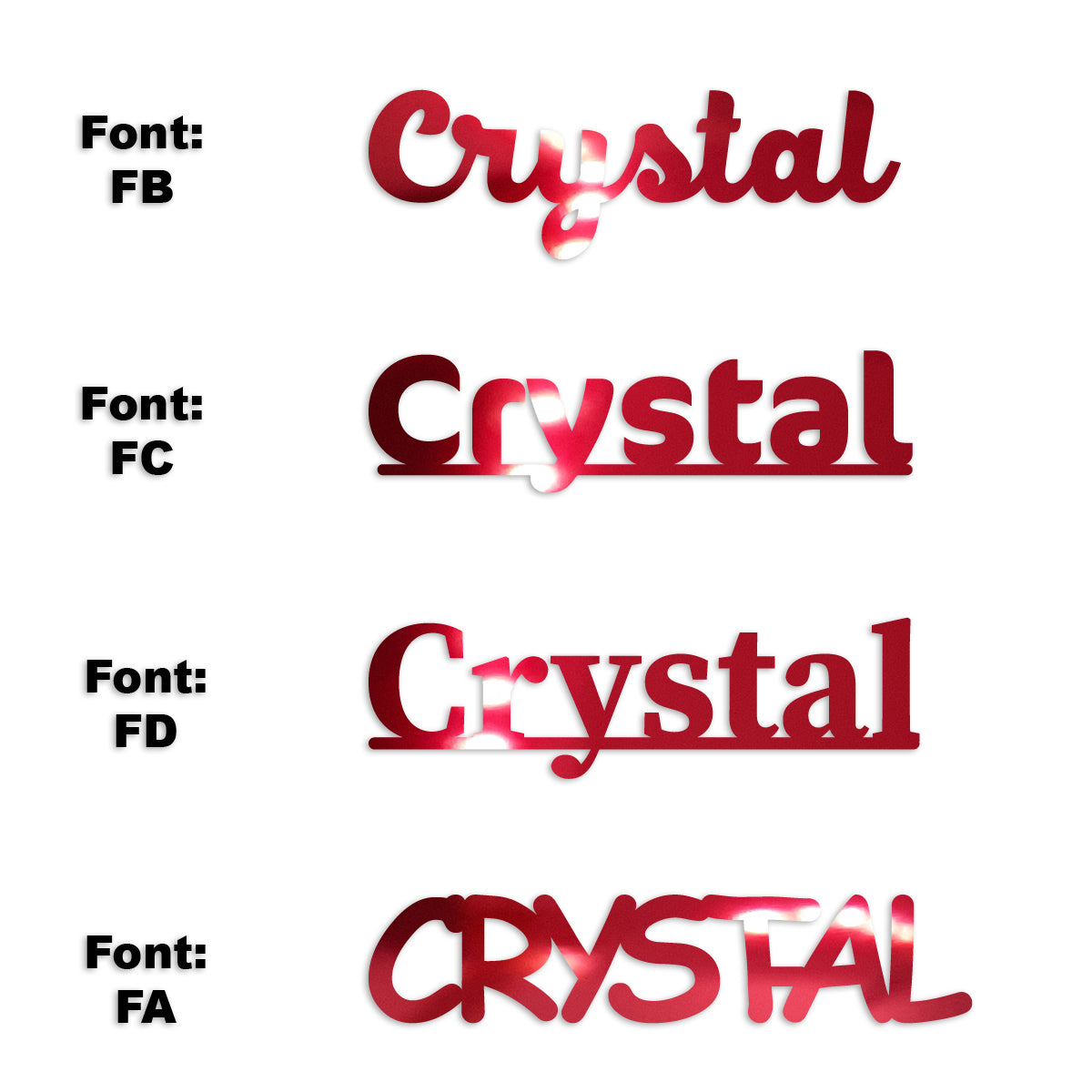 Custom-Fetti Girl - CRYSTAL Red