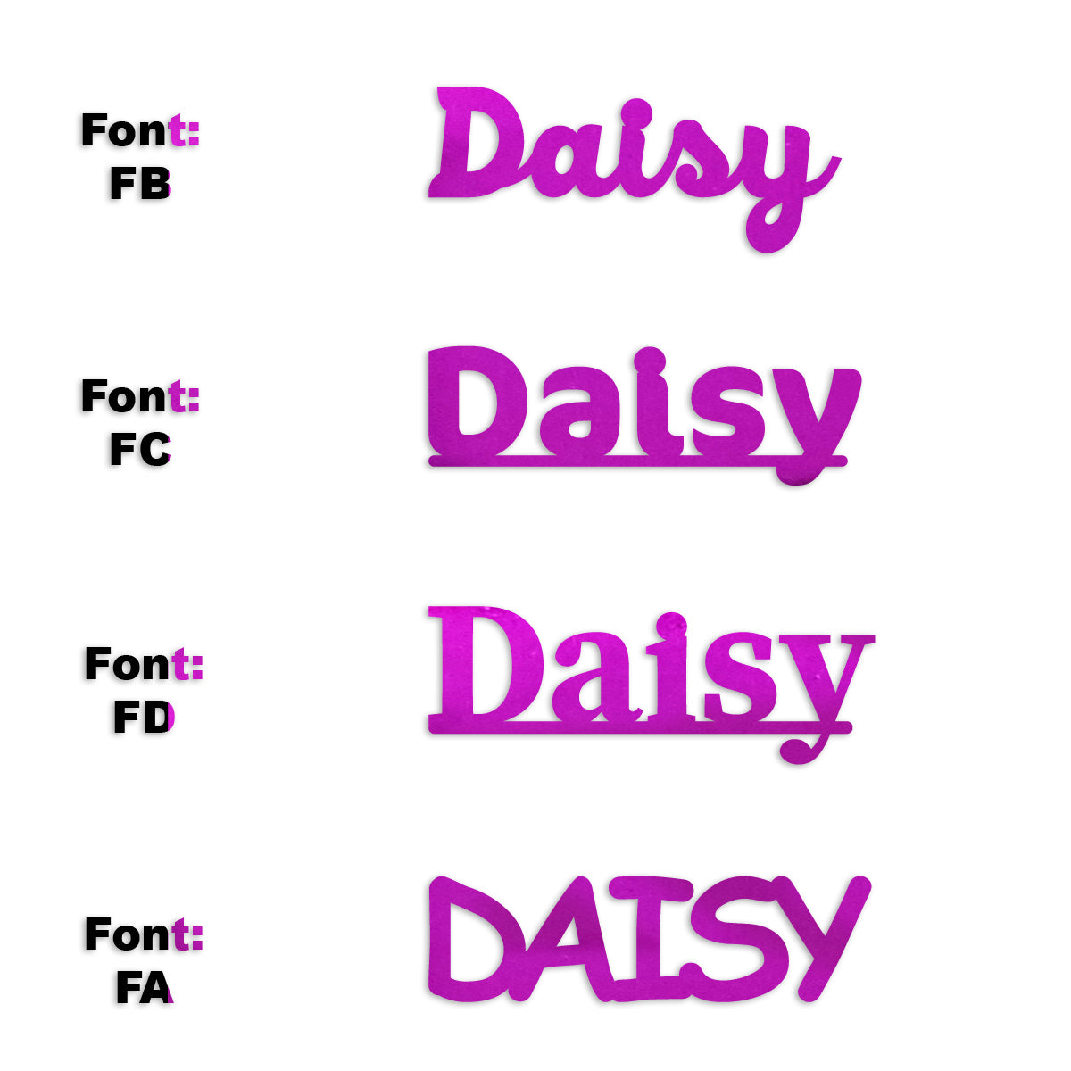 Custom-Fetti Girl - DAISY Fuchsia