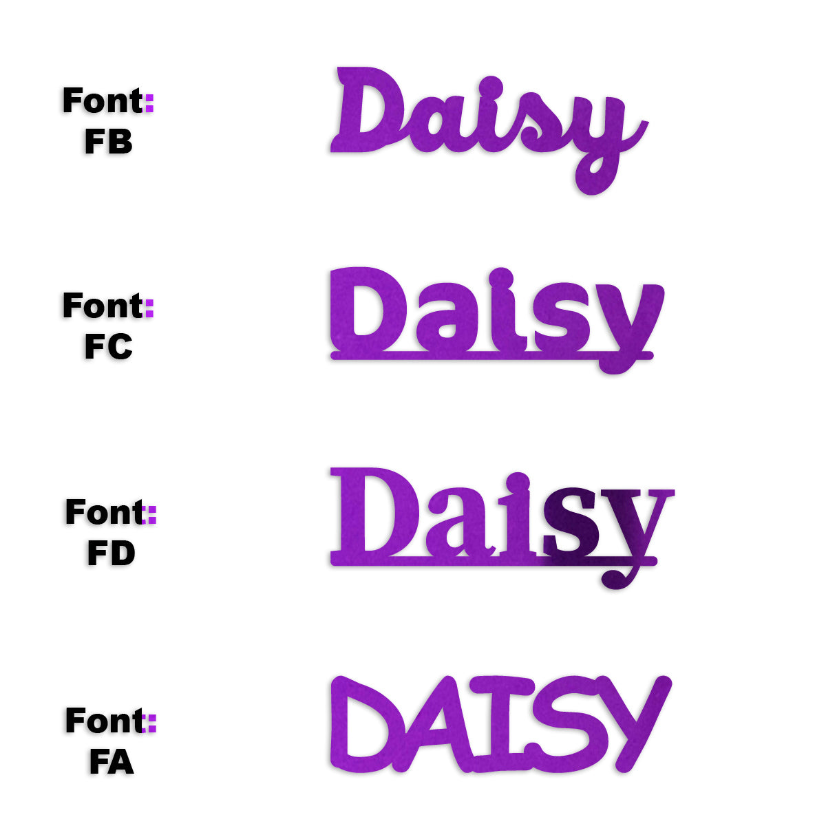 Custom-Fetti Girl - DAISY Purple