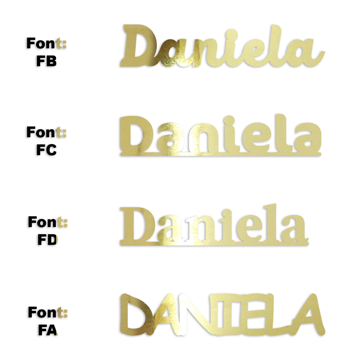 Custom-Fetti Girl - DANIELA Gold