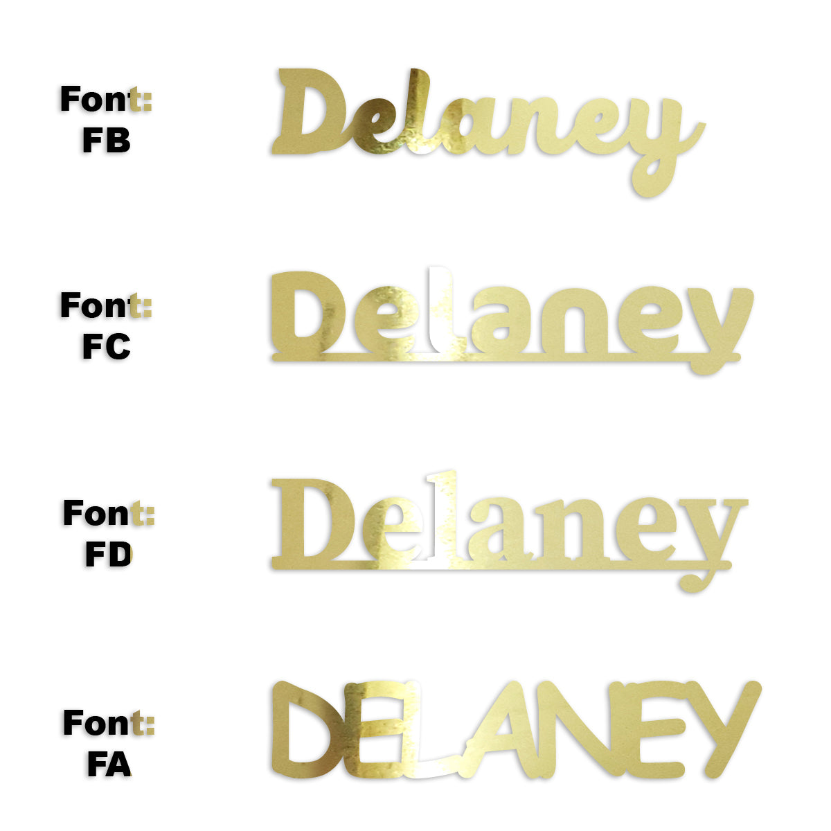 Custom-Fetti Girl - DELANEY Gold