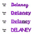 Custom-Fetti Girl - DELANEY Purple